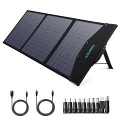 Солнечное зарядное устройство DC, складное, Choetech SC0081, 120 Вт, 3 xUSB, черный цена и информация | Комплектующие для солнечных электростанций | 220.lv