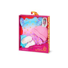 OUR GENERATION Комплект одежды Розовое платье с сердечками цена и информация | Игрушки для девочек | 220.lv