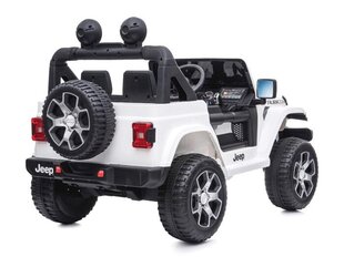 Elektromobīlis bērniem Jeep Wrangler Rubicon, balts cena un informācija | Bērnu elektroauto | 220.lv