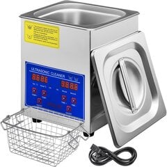 Ultraskaņas tīrīšanas vanna, 2L cena un informācija | Tīrīšanas piederumi | 220.lv