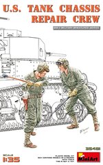 Līmējošais modelis MiniArt 35481 U.S. Tank Chassis Repair Crew 1/35 цена и информация | Склеиваемые модели | 220.lv