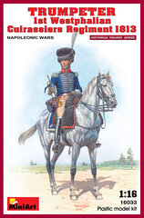 Līmējošais modelis MiniArt 16033 Trumpeter 1st Westphalian Cuirassiers Regiment 1813 1/16 cena un informācija | Līmējamie modeļi | 220.lv