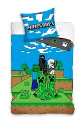 Gultas veļas komplekts Minecraft 140x200 cm, 2 daļas cena un informācija | Bērnu gultas veļa | 220.lv