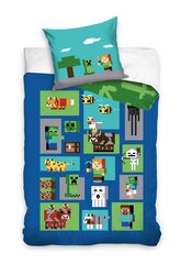 Gultas veļas komplekts Minecraft 140x200 cm, 2 daļas cena un informācija | Bērnu gultas veļa | 220.lv