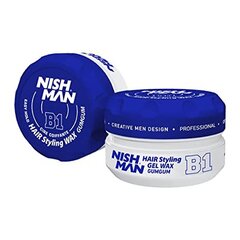 Matu veidošanas vasks Nishman Hair Styling Wax B1 GumGum vīriešiem, 150 ml цена и информация | Средства для укладки волос | 220.lv