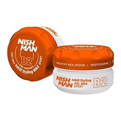 Matu veidošanas vasks Nishman Hair Styling Wax B2 Sport vīriešiem, 150 ml cena un informācija | Matu veidošanas līdzekļi | 220.lv