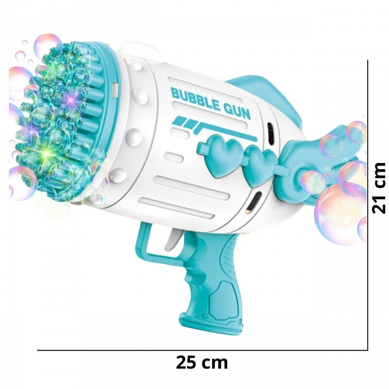 Ziepju burbuļu pistole Woopie, zila cena un informācija | Ūdens, smilšu un pludmales rotaļlietas | 220.lv