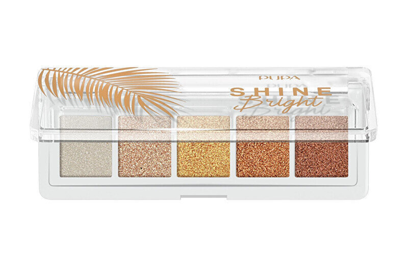 Acu ēnu palete Pupa Milano Shine Bright, 002 Sunset Gold, 4 g cena un informācija | Acu ēnas, skropstu tušas, zīmuļi, serumi | 220.lv