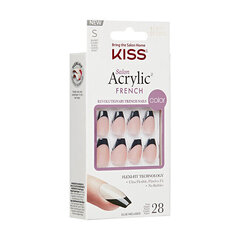 Искусственные ногти Kiss Salon Acrylic French Flame, 28 шт. цена и информация | Средства для маникюра и педикюра | 220.lv
