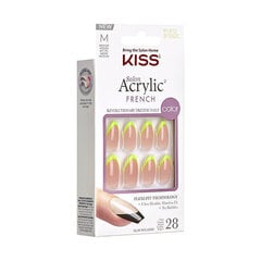 Искусственные ногти Kiss Salon Acrylic French Hype, 28 шт. цена и информация | Средства для маникюра и педикюра | 220.lv