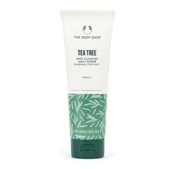 Гелевый скраб для жирной кожи The Body Shop Tea Tree, 125 мл цена и информация | Средства для очищения лица | 220.lv
