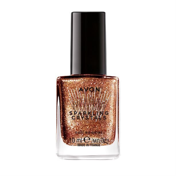 Nagu laka ar spīdumiem Avon Sparkling Crystals, Copper Envy, 10 ml cena un informācija | Nagu lakas, stiprinātāji | 220.lv