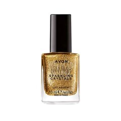 Лак для ногтей с блёстками, Golden Extravaganza, 10мл, Sparkling Crystals Avon цена и информация | Лаки для ногтей, укрепители | 220.lv