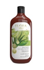 Увлажняющий Бальзам для сухих и окрашенных волос Flora, Aleos, 500 мл цена и информация | Бальзамы, кондиционеры | 220.lv