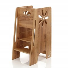 KH-350 Кухонная башня Flower, коричневый цена и информация | Детские столы и стулья | 220.lv