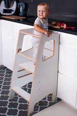 Virtuves tornis Lila Baby, balts cena un informācija | Bērnu krēsliņi un bērnu galdiņi | 220.lv