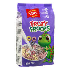 Злаки Oho Fruity Froops, 500 г цена и информация | Сухие завтраки | 220.lv