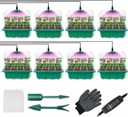 Мини-теплица/детская комната со светодиодными лампами, 8 шт. цена и информация | Теплицы | 220.lv