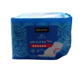 Подгузники для женщин Sence Sanitary Super Plus, упаковка 12 шт. цена и информация | Тампоны, гигиенические прокладки для критических дней, ежедневные прокладки | 220.lv