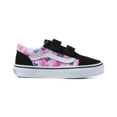 Кроссовки Vans Old Skool Butterfly Dreams, для девочек, черно-розовые, VN04BUVARP1 цена и информация | Детская спортивная обувь | 220.lv