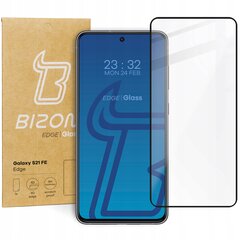 Rūdīts stikls Bizon, Galaxy S21 FE, melns cena un informācija | Ekrāna aizsargstikli | 220.lv