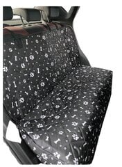 Melns 600D Oksforda audums ar izdruku, izturīgs pret netīrumiem un nodilumu, bieza sēdekļa aizmugurējā daļa automašīnai, 1 gb. cena un informācija | Auto sēdekļu pārvalki | 220.lv