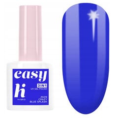 Hibrīda nagu laka Hi Hybrid Easy 3 in 1 609 Crazy Blue Splash, 5 ml cena un informācija | Nagu lakas, stiprinātāji | 220.lv