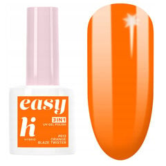 Hibrīda nagu laka Hi Hybrid Easy 3 in 1 613 Orange Blaze Twister, 5 ml cena un informācija | Nagu lakas, stiprinātāji | 220.lv