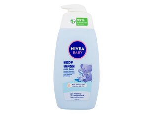 Nivea Baby Body Wash Mild Bath 450ml cena un informācija | Dušas želejas, eļļas | 220.lv