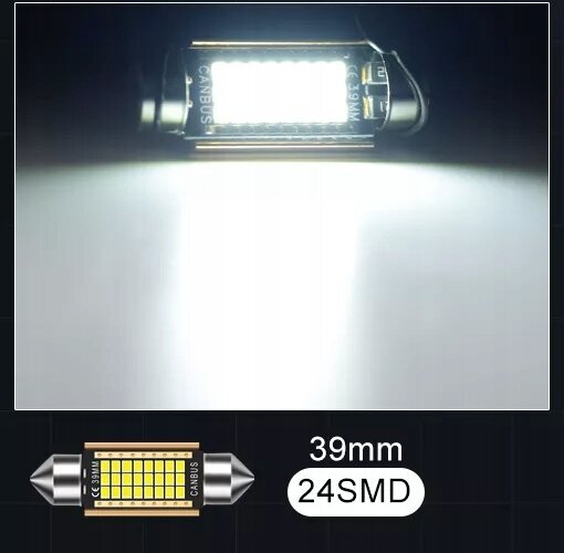 LED spuldze Xstorm 39Mm C3W C5W 24Smd Canbus cena un informācija | Auto spuldzes | 220.lv