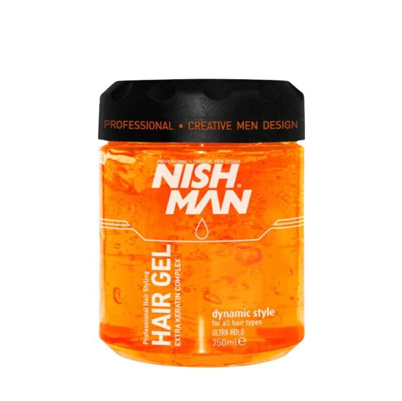 Matu veidošanas želeja Nishman Ultra Strong Hair Styling Gel N.5, 750 ml cena un informācija | Matu veidošanas līdzekļi | 220.lv