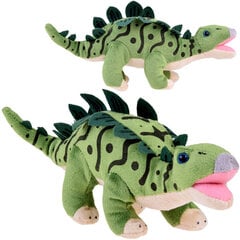 Plīša dinozaurs Stegozaurs, 30 cm cena un informācija | Mīkstās (plīša) rotaļlietas | 220.lv