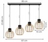 LightHome piekaramā lampa Timber cena un informācija | Lustras | 220.lv