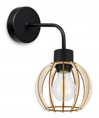 LightHome sienas lampa Timber, melna цена и информация | Настенные светильники | 220.lv