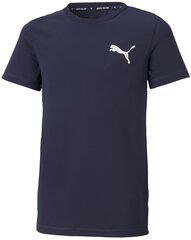 Puma Футболки Active Small Logo Navy 586980 06 586980 06/176 цена и информация | Рубашки для мальчиков | 220.lv