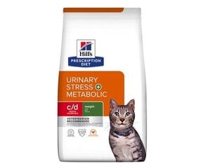 Hill's Prescription Diet C/D Urinary Stress + Metabolic для кошек, 3 кг цена и информация | Сухой корм для кошек | 220.lv