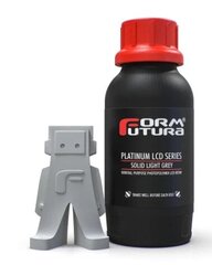 FormFutura Platinum LCD Series 3D printera sveķi 500ml, gaiši pelēki цена и информация | Аксессуары для принтера | 220.lv