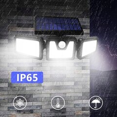 LED āra gaismeklis ar saules paneli un kustības sensoru 3in1 Fluxar цена и информация | Уличное освещение | 220.lv