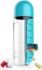 Ūdens pudele ar tablešu kastīti Perf Perform, 600 ml cena un informācija | Medicīniskā aprūpe | 220.lv