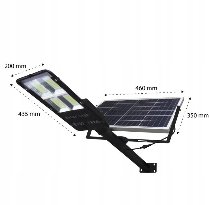 LED āra gaismeklis ar saules paneli un kustības sensoru Fluxar S609 cena un informācija | Āra apgaismojums | 220.lv