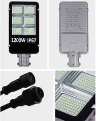 LED āra gaismeklis ar saules paneli un kustības sensoru Fluxar S610 cena un informācija | Āra apgaismojums | 220.lv