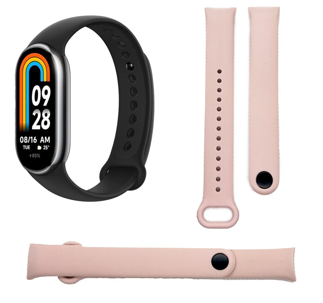 Aproce Xiaomi mi band 8, rozā iStrap cena un informācija | Viedpulksteņu un viedo aproču aksesuāri | 220.lv