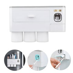 Настенный органайзер для ванной комнаты 3-в-1 Livman цена и информация | Аксессуары для ванной комнаты | 220.lv