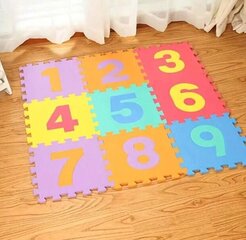 Комплект напольного коврика для детей с цифрами из пеноматериала, Electronics LV- 1075, разноцветный, 1 шт. цена и информация | Развивающие коврики | 220.lv