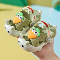 Зеленые детские шлепанцы Crocs Happy Carrots CARROTS GREEN цена и информация | Детские тапочки, домашняя обувь | 220.lv