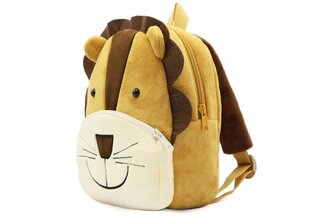 Плюшевый рюкзак Лев, Electronics LV-1041, коричневый, 1 шт. цена и информация | Школьные рюкзаки, спортивные сумки | 220.lv