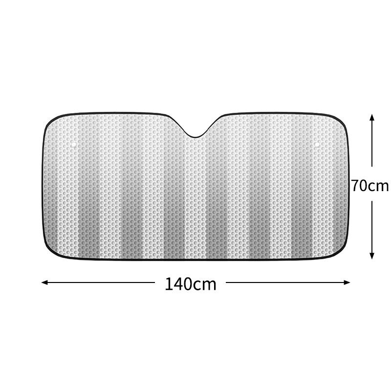 Auto vējstikla saules aizsargs, 140x70cm cena un informācija | Auto piederumi | 220.lv