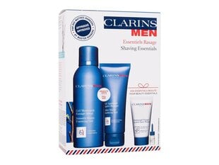 Komplekts Clarins Men Shaving Essentials vīriešiem: želeja, 150 ml + pēcskūšanās želeja, 75 ml + sejas mazgāšana, 30 ml + skūšanās un bārdas eļļa, 3 ml cena un informācija | Skūšanās piederumi, kosmētika | 220.lv