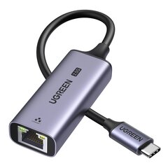Ugreen CM648 USB-C to RJ45 Ethernet 2.5G adapter - gray цена и информация | Адаптеры и USB разветвители | 220.lv