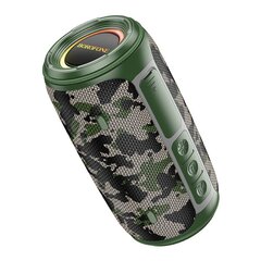 Borofone Portable Bluetooth Speaker BR38 Free-flowing green camouflage цена и информация | Аудиоколонки | 220.lv